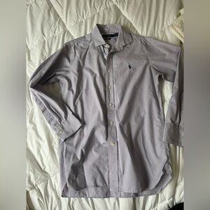 Ralph Lauren Men's Light Gray Button-Down Shirt